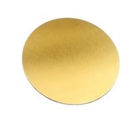LOVSSU Sottobicchiere semplice in metallo rotondo quadrato da caffè antiscivolo in acciaio inossidabile, tovaglietta isolante, accessori cucina, sottobicchiere(Gold-Round)