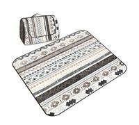 LOVSSU Stuoia da picnic ispessita, stuoia e campeggio 200x200,0 cm, grande coperta spiaggia, estiva all'aperto con maniglia(Color-43)