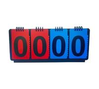 LOVSSU Tabellone Segnapunti Portatile Tabellone segnapunti Score Flipper Carte a Fogli mobili manuali for Basket Calcio Pallavolo Tennis Sport(Color2)