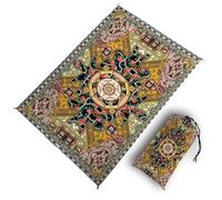 LOVSSU Tappetino da picnic for campeggio, 1,4 m*2,0 m, tappetino spiaggia for esterni, impermeabile, portatile, tascabile, for, e riunioni(Mat04 100cm 140cm)