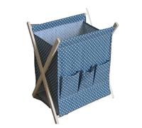 LOVSSU Tessuto Pieghevole in Tessuto Grigio con Alfabeto, portariviste, Libri e giornali, portaoggetti Medio, Cestino for l'organizzazione della casa, Articoli for la(Color-5)