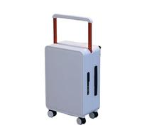 LOVSSU Valigie da viaggio con barra di traino larghezza Borsa imbarco luce universale for uomo e donna Bagagli bell'aspetto(Pearl White,24-inch (shipping bo)