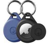 LOVYONES Airtag Portachiavi Custodia per Apple Airtag Confezione da 2 IPX8 Impermeabile Completamente Antiurto Antigraffio Airtag Holder C