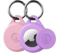 LOVYONES Airtag Portachiavi Custodia per Apple Airtag Confezione da 2 IPX8 Impermeabile Completamente Antiurto Antigraffio Airtag Holder C