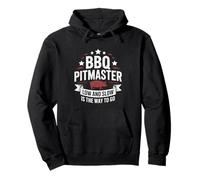 Low and Slow is The Way To Go - Affumicatore di carne BBQ Pitmaster Felpa con Cappuccio
