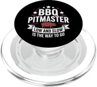 Low and Slow is The Way To Go - Affumicatore di carne BBQ Pitmaster PopSockets PopGrip per MagSafe