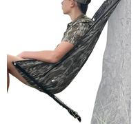 Low Down Hunting Seat - Ergonomic Folding Stool for Outdoor Adventures | Compact Lightweight Design with Stable Frame, Portable Chair for Deer Elk Hunting Camping Hiking Fishing Trips, 80*40cm Black