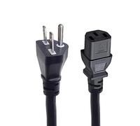 LOW ECCENTRICITY Cavo Di Alimentazione Da 5-15P A IEC C13, Cavo Di Alimentazione CA Universale A 3 Poli Da 6 Piedi, Cavi For Casa E Ufficio Certificati ETL/UL(UL0.824mm²(18AWG))