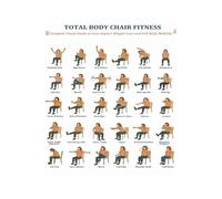 Low Impact Seated Workout Poster Chair Exercises for Weight Loss and Toning Home Office Exercise Guide Canvas Print(Framed,16X24inch(40X60cm))