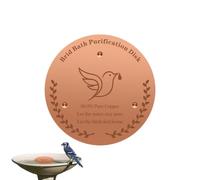 Low Maintenance Copper Disc: The copper disc for bird bath reduces scrubbin