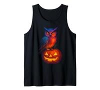 Low Poly Jack o Lanterna Gufo Strega Geometrica Halloween Canotta