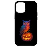 Low Poly Jack o Lanterna Gufo Strega Geometrica Halloween Custodia per iPhone 12/12 Pro
