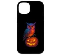 Low Poly Jack o Lanterna Gufo Strega Geometrica Halloween Custodia per iPhone 13