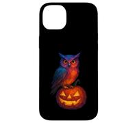 Low Poly Jack o Lanterna Gufo Strega Geometrica Halloween Custodia per iPhone 14 Plus