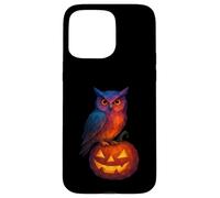 Low Poly Jack o Lanterna Gufo Strega Geometrica Halloween Custodia per iPhone 15 Pro Max