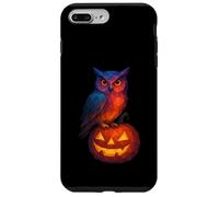 Low Poly Jack o Lanterna Gufo Strega Geometrica Halloween Custodia per iPhone 7 Plus/8 Plus