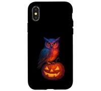 Low Poly Jack o Lanterna Gufo Strega Geometrica Halloween Custodia per iPhone X/XS