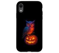 Low Poly Jack o Lanterna Gufo Strega Geometrica Halloween Custodia per iPhone XR