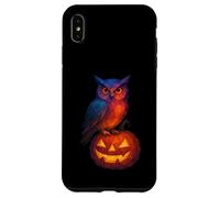 Low Poly Jack o Lanterna Gufo Strega Geometrica Halloween Custodia per iPhone XS Max