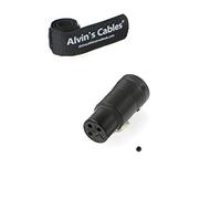 Low-Profile Connettore XLR Femmina a 3-pin Originale per Dispositivi Audio |Alvin’s Cables (Black)