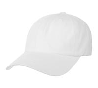 Low Profile Cotton Strapback Cap bianco One Size