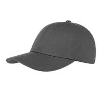 Low Profile Cotton Strapback Cap grigio scuro One Size