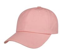 Low Profile Cotton Strapback Cap rosa One Size