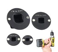 Low Profile Socket Adapter - Slim Ratchet Drive Extension Kit, Durable Steel Wrench Tool Set, Compact Tight Space Repair Accessory, Heavy Duty Mechanical Solution | Lightweight For Drill, Garage, Work