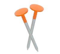 Low Profile Yard Survey Stakes Survey Marker Stakes Boundary Markers | High Visibility Reinforcement Stakes With Low Profile Design For Gardens Lawns Permanent Property Line Markers Survey Stakes