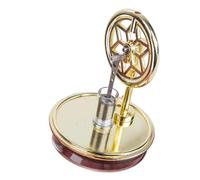 Low Temperature Stirling Engine - 7.68 Inch Metal Science Model | Educational Thermodynamics Fan Toy - Desktop heat powered engine kit for physics learning and STEM experiments