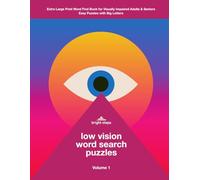 Low Vision Word Search Puzzles: Extra Large Print Word Find Book for Visually Impaired Adults & Seniors | Easy Puzzles with Big Letters