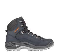 LOWA Renegade GTX MID Unisex Scarponi da trekking Tracking Esterno Goretex, Blu scuro/arancione., 45 EU