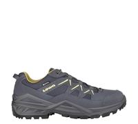 Lowa Sirkos Evo GTX Lo, Scarpe da Trekking Uomo, Stahlblau/Senf, 45 EU