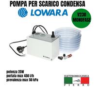 LOWARA TP1 POMPA ELETTROPOMPA PER SCARICO CONDENSA PER CALDAIE E CONDIZIONATORI