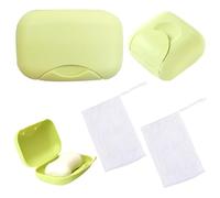 Lowats Portasapone Portatile 4 Pezzi Portatile Contenitore Portasapone Contenitore Piccole Saponette Portasapone Quadrato da Viaggio Portasapone Contenitore di Colore Portasapone Viaggio da Doccia