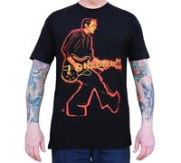Lowbrow Art Hoochie Coochie Man Frankenstein T-Shirt Manica Corta Nera Arancio