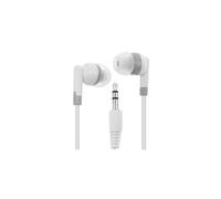 LowCostEarbuds Bulk Wholesale Lot of 25 White/Gray Earbuds Headphones