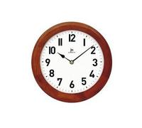 LOWELL 21034N Noce Orologio Parete Quarzo Cassa Legno Tondo