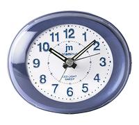 Lowell 6831717 Sveglia a Movimento Continuo Just a Minute al Quarzo, in Plastica, Azzurra, Cm 10, Batteria Necesaria 1.5 V AA