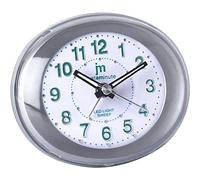 Lowell 6831729 Sveglia Quarzo Just a Minute in Plastica con Movimento Continuo, Colore Grigio, Dotato di Allarme, Necessita di 1 Batteria AA 1.5 V