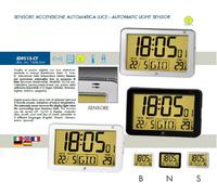 LOWELL JD9513 OROLOGIO con TERMOMETRO Cm.12x9 DISPLAY a LED con SENSORE-ON LUCE