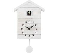 LOWELL Orologio a Cucu da Parete Pendolo effetto Legno colore Bianco - 50041C