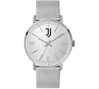 LOWELL Orologio Analogico da Uomo, Design Italiano, Quadrante Bianco, Cinturino in Maglia Metallica Argento