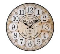 Lowell Orologio da parete (33,5cm) JUSTAMINUTE Ocra antico 21439