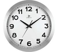 LOWELL Orologio da Parete al Quarzo ø 36 cm Cassa in Alluminio Satinato 14929