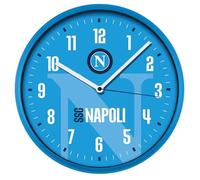 Orologio da parete colore azzurro con lancette bianche diametro cm 30 ssc napoli