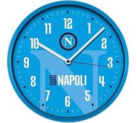 Orologio da parete colore azzurro con lancette bianche diametro cm 30 ssc napoli