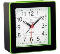 J.M Sveglia JA7061QV Al quarzo analogica con luce Snooze 5 min Movimento silenzioso Verde e Nero
