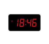 Lowell sveglia digitale sveglia LED nera con funzione snooze