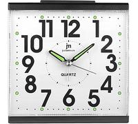 LOWELL SVEGLIA QUARZO ANALOGICA CON LUCE SNOOZE E SUONERIA IN 3 COLORI JA7090 (Nero)